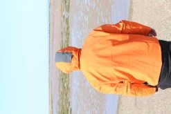 Grundens Full Share Breathable Smock Orange – Grey -Sea Fishing Store image328427186 scaled 1