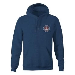Grundens Displacement DWR Hoodie Heather Navy