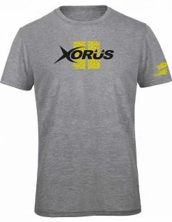 Ultimate Fishing Xorus T-Shirt – Light Grey & Yellow