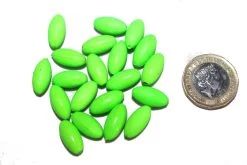 Gerrys Oval Green Floating Beads (20 Per Pack)