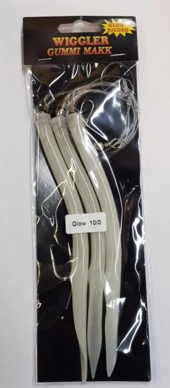 Wiggler Gummi Makk 10/0 Rigged